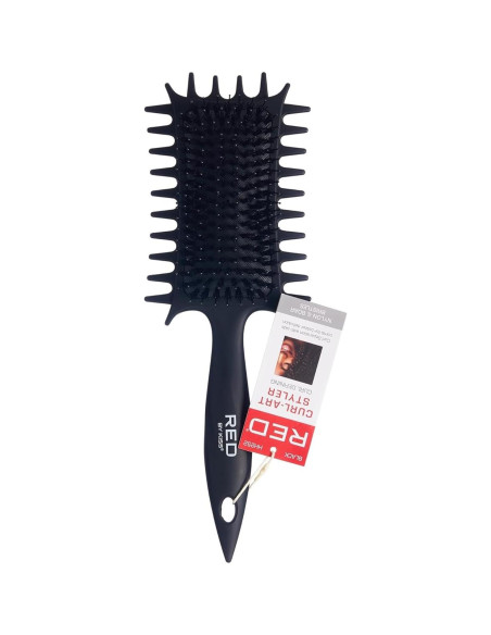 Red By Kiss Curl Art Styler - Cepillo Dual y Peine de Bordes Red By Kiss Curl Art Styler - Cepillo Dual y Peine de Bordes