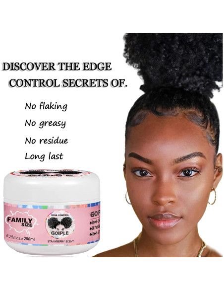 Cera de Control de Bordes Goiple 235 g Rosa - Gel Hidratante Cera de Control de Bordes Goiple 235 g Rosa - Gel Hidratante