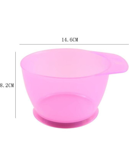 4 Tazones para Color de Cabello Lasenersm Rosa Transparente 4 Tazones para Color de Cabello Lasenersm Rosa Transparente