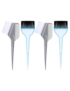 Set de 4 Brochas para Tinte de Cabello JJUNW Gris y Azul