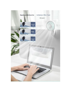 Ventilador Clip On Genérico DFX-19 Recargable 6W Negro 2