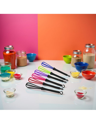 Juego de 6 Mini Batidores JJLFresheners para Tinte de Cabello