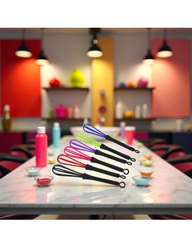 Juego de 6 Mini Batidores JJLFresheners para Tinte de Cabello
