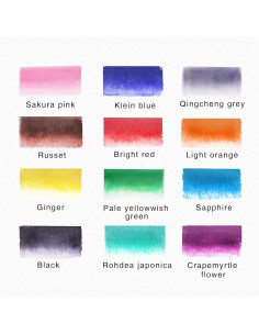Set de 12 Marcadores de Acuarela TOSHARE con Pincel de Agua 2