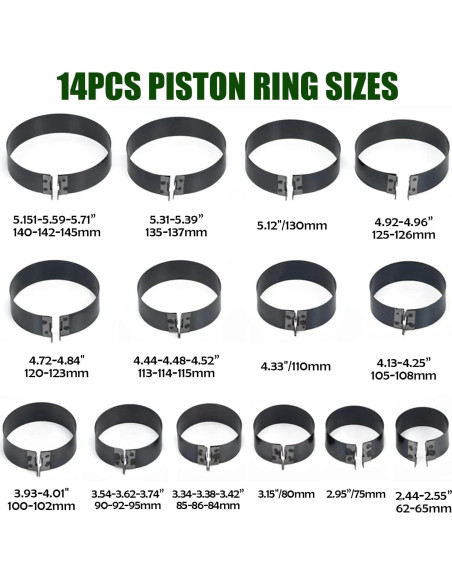 Juego de Herramientas Socpuro para Anillos de Pistón 62-145mm Juego de Herramientas Socpuro para Anillos de Pistón 62-145mm