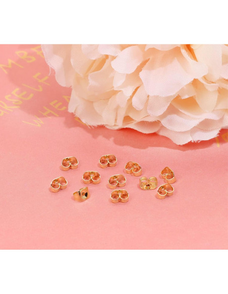 Tuercas de Acero Inoxidable Shapenty 100PCS 3.7x5mm Dorado Tuercas de Acero Inoxidable Shapenty 100PCS 3.7x5mm Dorado