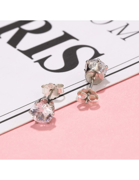 Respaldo de Aretes de Plata Esterlina S925 Hollosport 12Pcs Respaldo de Aretes de Plata Esterlina S925 Hollosport 12Pcs