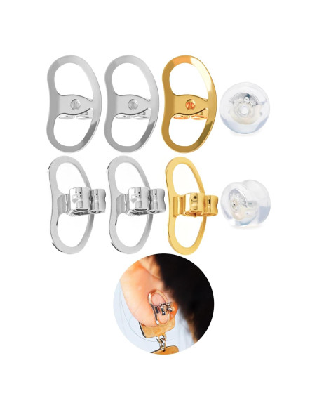 Resortes Ajustables para Pendientes Pesados Goffing - 8 Pares Resortes Ajustables para Pendientes Pesados Goffing - 8 Pares