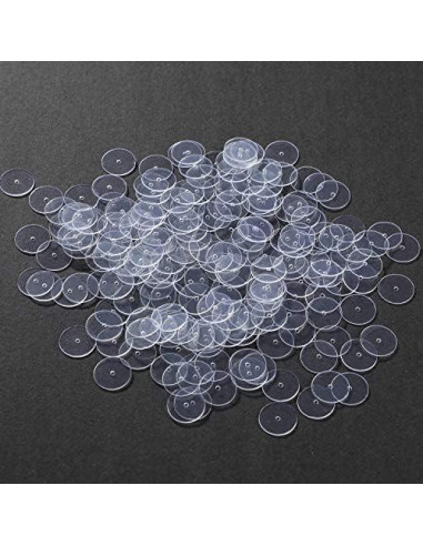 Discos Transparentes WILLBOND para Pendientes - 200 Pcs
