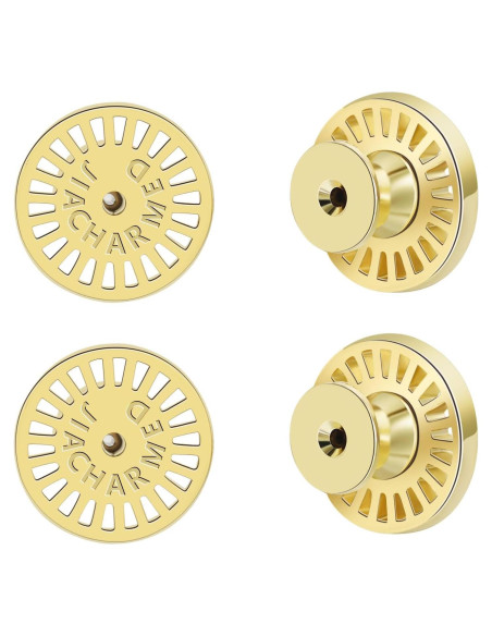 Resortes para Pendientes JIACHARMED Oro 18K 4 Piezas Hipoalergénicos Resortes para Pendientes JIACHARMED Oro 18K 4 Piezas Hipoalergénicos
