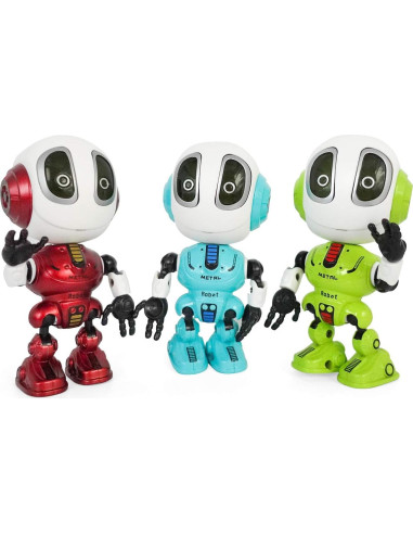 Mini Robot Hablante MING YING 66 - Juguete Interactivo Rojo