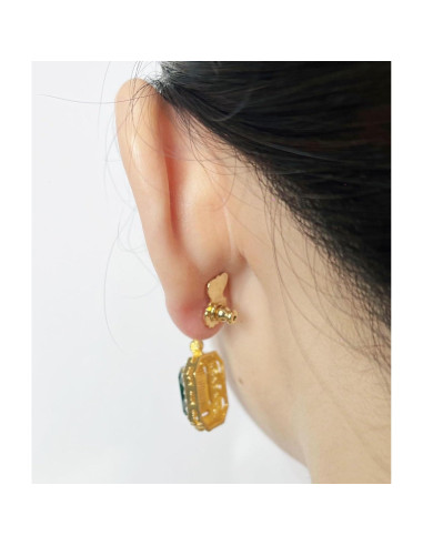Respaldos de Aretes HAZIFES 6 Pcs Oro 18K Silicona