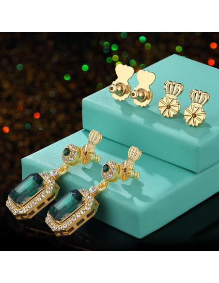Respaldos de Aretes HAZIFES 6 Pcs Oro 18K Silicona Respaldos de Aretes HAZIFES 6 Pcs Oro 18K Silicona