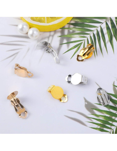 Juego de Aretes Clip No Perforados SANNIX 60 Piezas 3 Colores