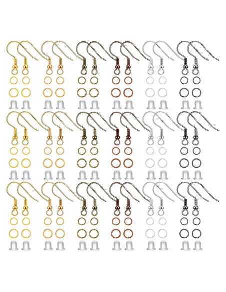 Kit de Suministros para Hacer Pendientes Cridoz 960PCS Multicolores Kit de Suministros para Hacer Pendientes Cridoz 960PCS Multicolores