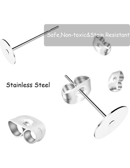 Kit de Aretes DIY N NOROCME 664 Piezas Acero Inoxidable Kit de Aretes DIY N NOROCME 664 Piezas Acero Inoxidable