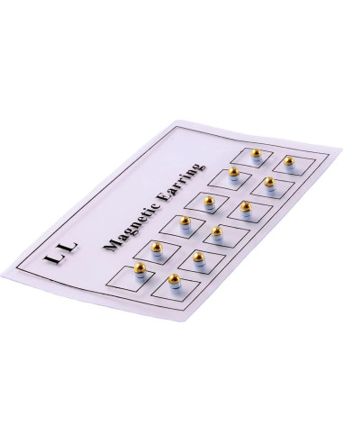 Set de 12 Aretes de Acero Inoxidable con Cristales 3mm