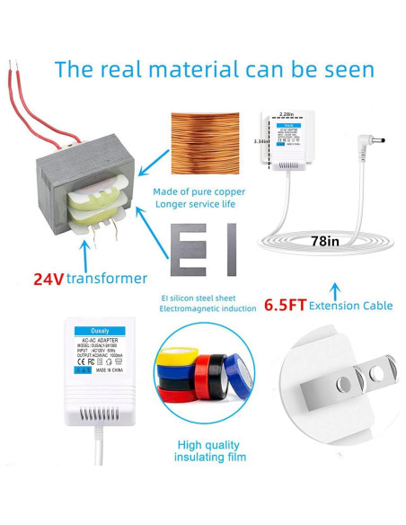 Cargador Adaptador 24VAC Ousaly para Riego Inteligente Cargador Adaptador 24VAC Ousaly para Riego Inteligente