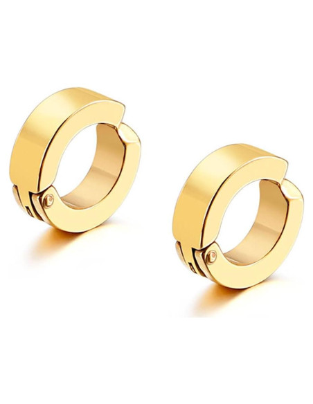 Pendientes de Clip de Acero Inoxidable YZstyle - 3 Pares Unisex Pendientes de Clip de Acero Inoxidable YZstyle - 3 Pares Unisex