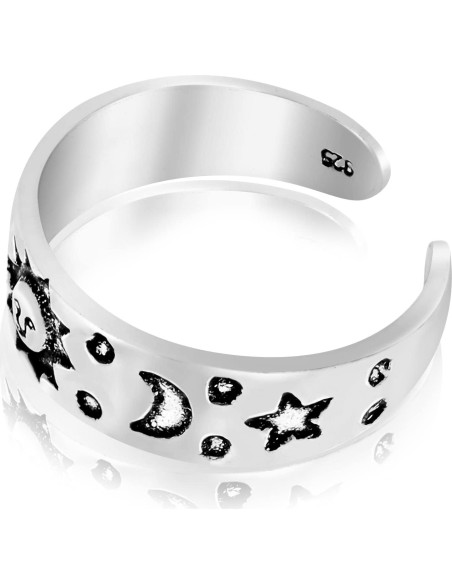 Anillo de Dedo del Pie AeraVida Cielo Celestial Plata 925 Anillo de Dedo del Pie AeraVida Cielo Celestial Plata 925