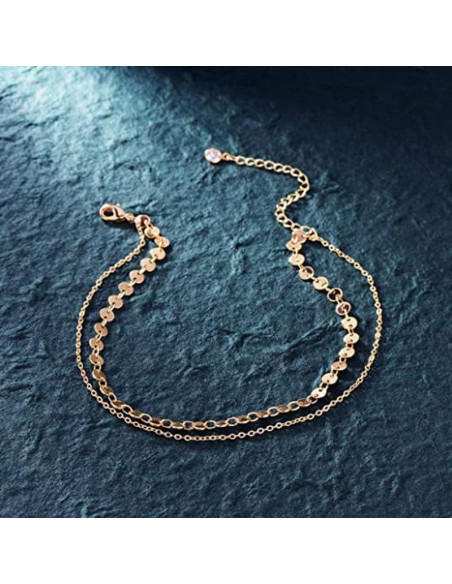 Conjunto de Joyería para Pies Briana Williams - 2 Anillos y Pulsera de Tobillo Oro Conjunto de Joyería para Pies Briana Williams - 2 Anillos y Pulsera de Tobillo Oro
