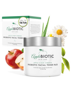 Discos Exfoliantes Faciales AppleBiotic - 60 Unidades con A.C.V.