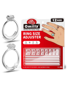 Ajustador de Tamaño de Anillo Omilly - 12 Tamaños, Invisible
