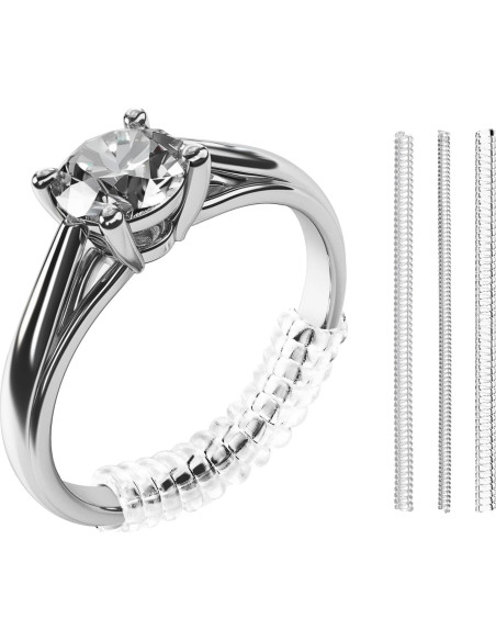 Ajustadores de Anillo Meowoo 12 pcs con Paño de Limpieza Ajustadores de Anillo Meowoo 12 pcs con Paño de Limpieza