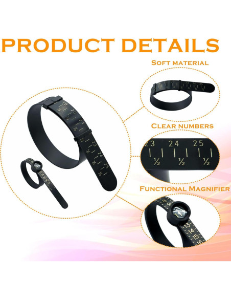 Kit de Medición de Tallas de Anillos y Pulseras Anerwarm Kit de Medición de Tallas de Anillos y Pulseras Anerwarm