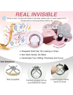 Ajustador de Anillo Invisible CIZULFY con Lámpara UV 10g 2