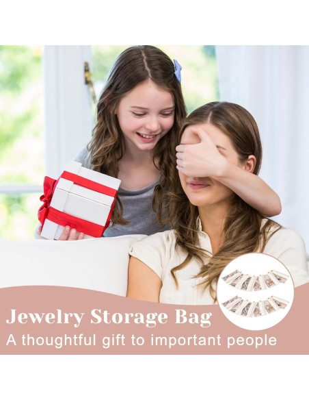 12 Bolsas de Joyería de Viaje Jeqqinuz con Cremallera Terciopelo 12 Bolsas de Joyería de Viaje Jeqqinuz con Cremallera Terciopelo