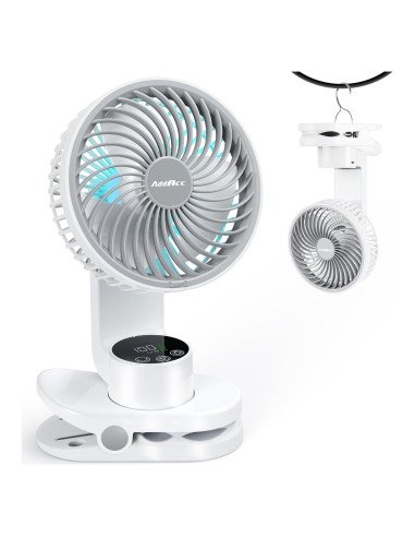 Ventilador de Escritorio AddAcc A04 6" Recargable 9 Velocidades