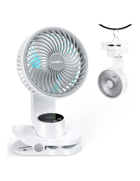 Ventilador de Escritorio AddAcc A04 6" Recargable 9 Velocidades Ventilador de Escritorio AddAcc A04 6" Recargable 9 Velocidades