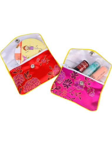 Bolsas de Joyería Baitaihem 9 Piezas Seda Multicolor