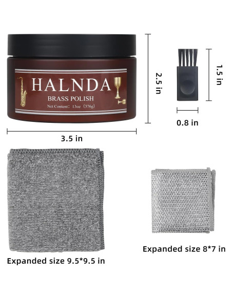 Kit de Limpieza y Pulido de Cobre y Latón 13oz HANLDA Kit de Limpieza y Pulido de Cobre y Latón 13oz HANLDA