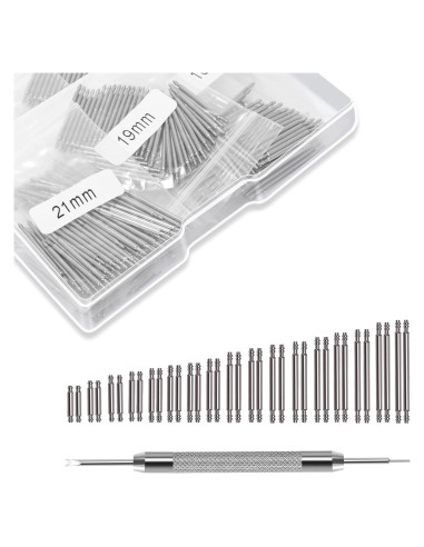 Kit de Reparación de Reloj Ginsco 460 Piezas Acero Inoxidable