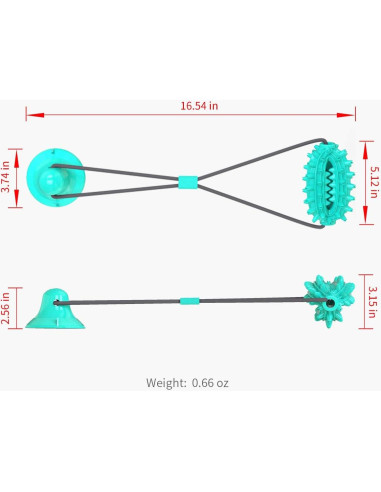 Juguete para Perros Guardians con Ventosa y Cuerda Azul