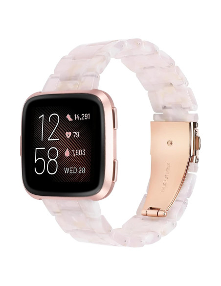 Banda de Resina Wearlizer para Fitbit Versa 2 - Flor Rosa Banda de Resina Wearlizer para Fitbit Versa 2 - Flor Rosa