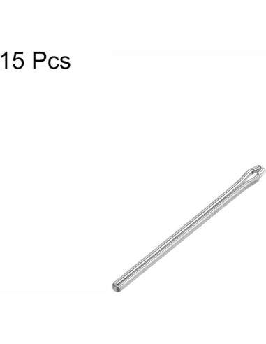Pasadores de Enlace de Reloj uxcell 25mm Acero Inoxidable 1mm