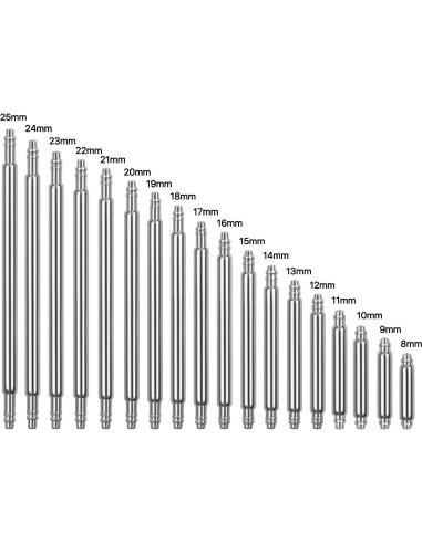 Juego de Barras de Resorte Flexzion 360 Pcs para Reloj 8-25mm