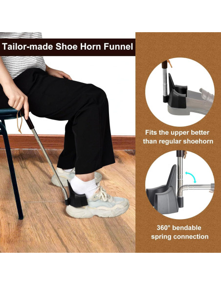 Cuerno de Zapato Telescópico iGuerburn 24.4-78.7 cm para Adultos Cuerno de Zapato Telescópico iGuerburn 24.4-78.7 cm para Adultos