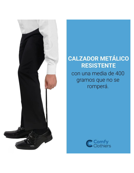 Cuerno de Zapato Metálico Largo 79cm Acero Inoxidable para Ancianos Cuerno de Zapato Metálico Largo 79cm Acero Inoxidable para Ancianos
