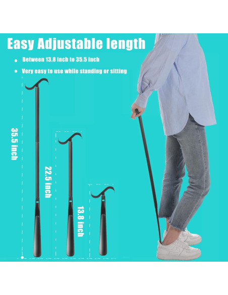 Cuerno de Zapato Fanwer Ajustable 85 cm para Personas Mayores Cuerno de Zapato Fanwer Ajustable 85 cm para Personas Mayores