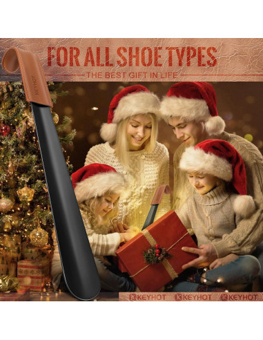 Cuerno de zapato largo KEYHOT de metal 41.91 cm para ancianos
