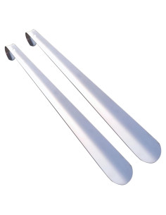 Paquete de 2 Cucharas de Zapato de Acero Inoxidable 42 cm