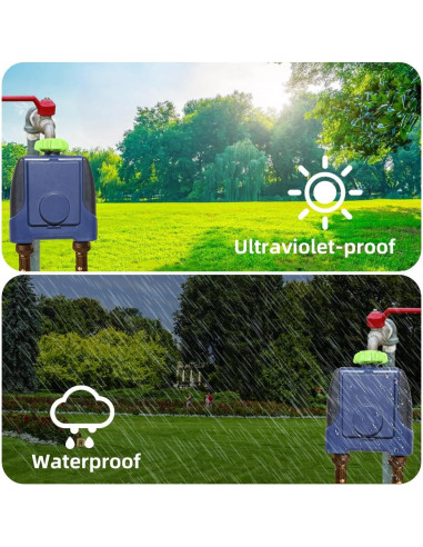 Temporizador de Riego Splanteen 2 Salidas Digital Impermeable