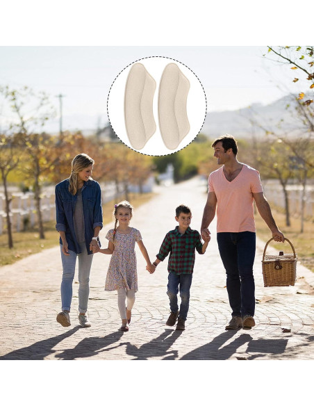 Protectores de Talón Beige AIQINHU - 6 Pares para Zapatos Sueltos Protectores de Talón Beige AIQINHU - 6 Pares para Zapatos Sueltos