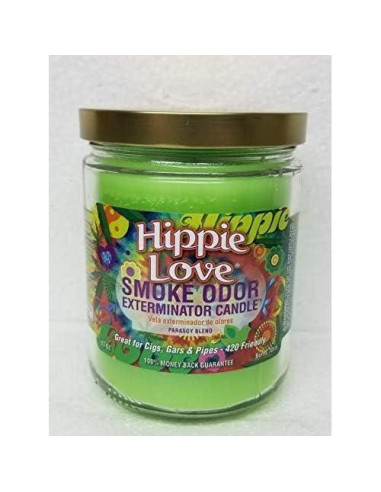 Juego de 3 Velas Exterminador de Olores Amor Hippie 368g