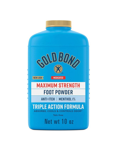 Polvo para pies medicado Gold Bond 10 oz. Sin talco, control de olores