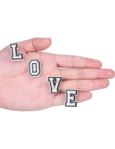 Encantos de Letras para Zapatos CUNUEN - 78 Piezas PVC